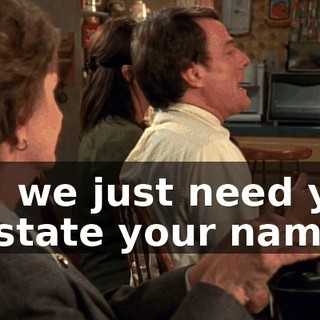 Sir, we just need you to state your name.