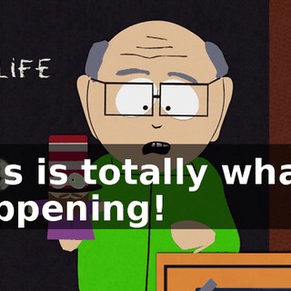 This is totally what's happening!