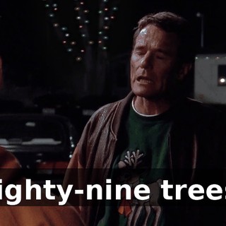 Eighty-nine trees.
