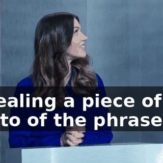 revealing a piece of the photo of the phrase.