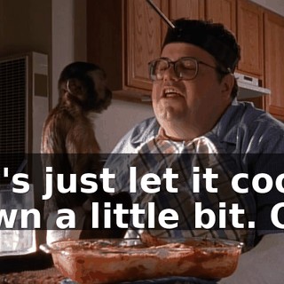 Let's just let it cool down a little bit. Ow!