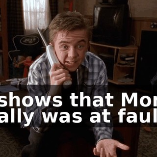 it shows that Mom really was at fault--