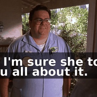 so I'm sure she told you all about it.