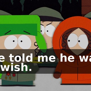 He told me he was Jewish.
