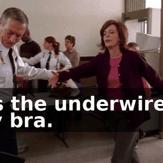It's the underwire in my bra.