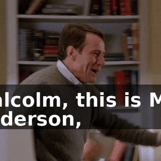 Malcolm, this is Milt Anderson,
