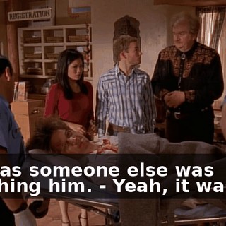 - It was someone else was punching him. - Yeah, it was me.
