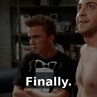 Finally.