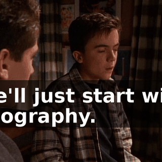 We'll just start with geography.