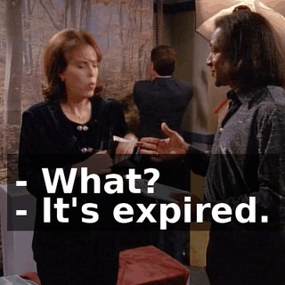 - What? - It's expired.