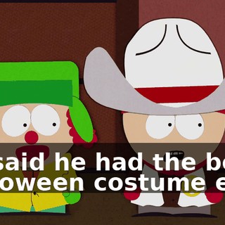 He said he had the best Halloween costume ever.