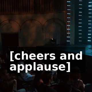[cheers and applause]
