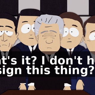 That's it? I don't have to sign this thing?