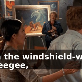 with the windshield-wiper squeegee,