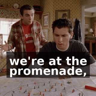 we're at the promenade,