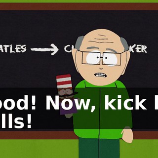 Good! Now, kick his balls!