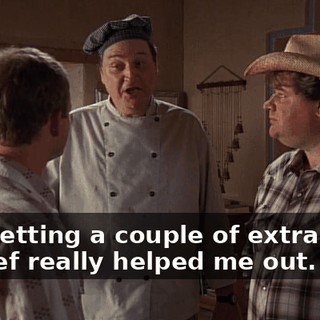 and getting a couple of extra sides of beef really helped me out.