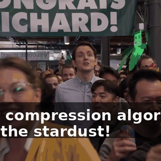 Your compression algorithm was the stardust!