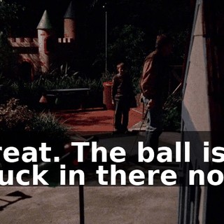 Great. The ball is stuck in there now.