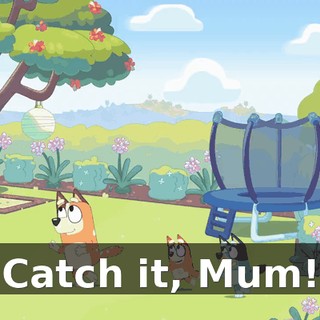 Catch it, Mum!
