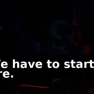 We have to start a fire.