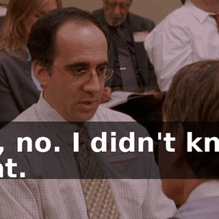 No, no. I didn't know that.