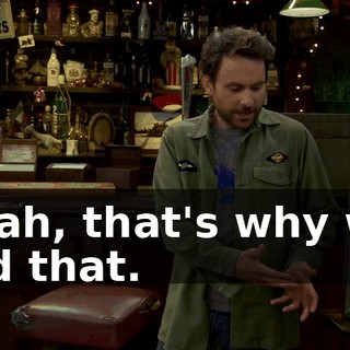 Yeah, that's why we did that.