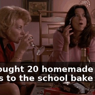 ...brought 20 homemade cakes to the school bake sale.