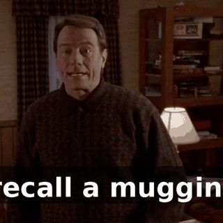 I recall a mugging!