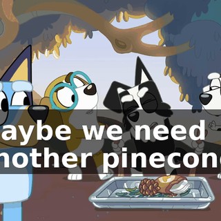 Maybe we need another pinecone.