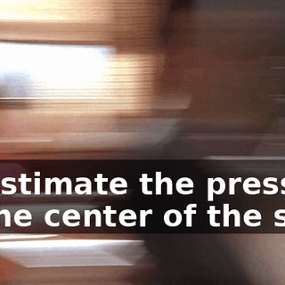 To estimate the pressure at the center of the sun,