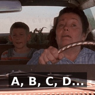 ♪ A, B, C, D... ♪