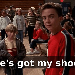 He's got my shoe.