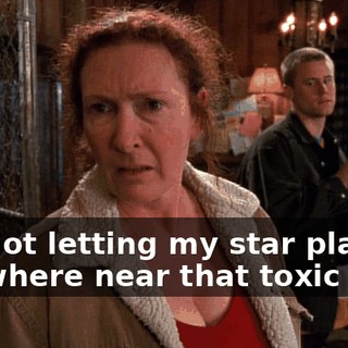 I'm not letting my star player anywhere near that toxic filth.