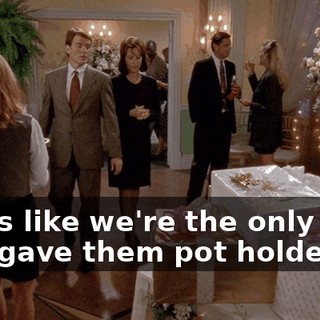 Looks like we're the only ones who gave them pot holders.