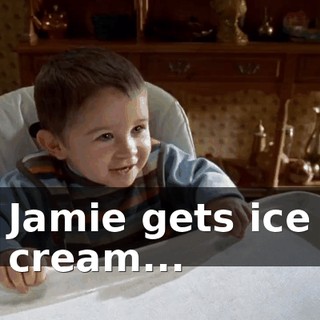 Jamie gets ice cream...