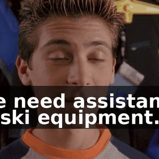 We need assistance in ski equipment.