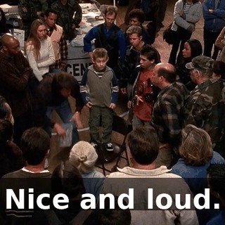 Nice and loud.