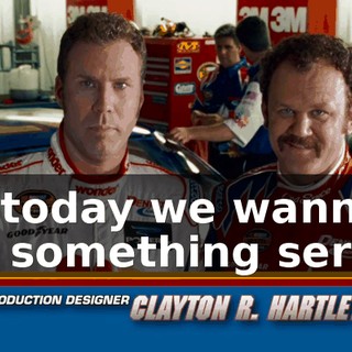 ...but today we wanna talk about something serious: