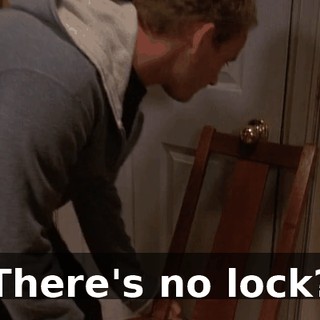 There's no lock?