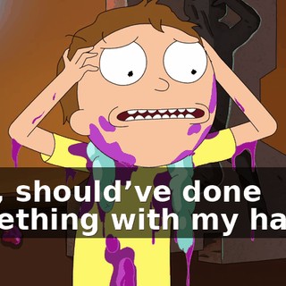Huh, should’ve done something with my hands.
