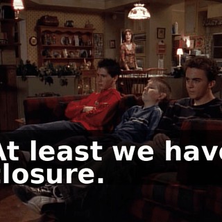 At least we have closure.