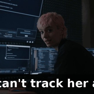 so I can't track her aura.