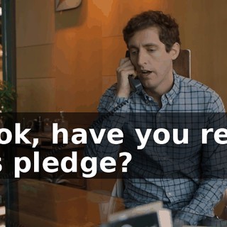 Look, have you read his pledge?