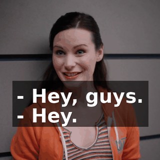 - Hey, guys. - Hey.