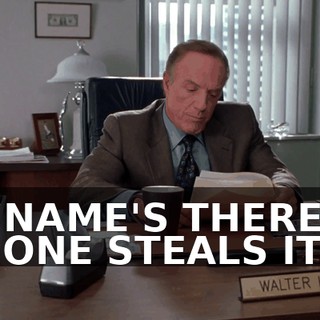 MY NAME'S THERE SO NO ONE STEALS IT.