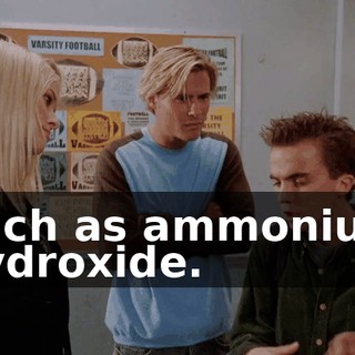 such as ammonium hydroxide.