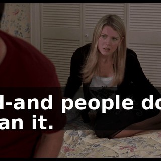 and-and people don't mean it.