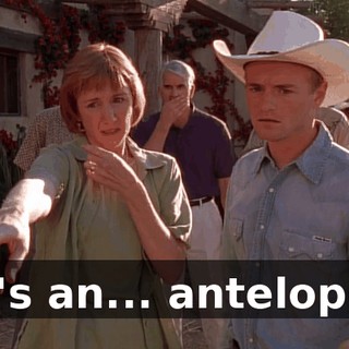 It's an... antelope.