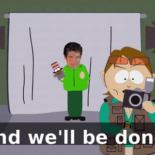 and we'll be done.